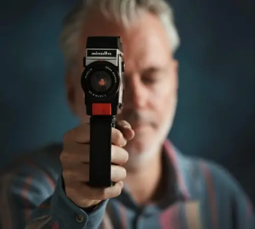 Marc Poell aan het werk als trouwvideograaf